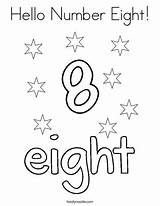 Number Coloring Eight Hello Sheets Preschool Noodle Pages Print Twisty Twistynoodle Choose Board Activities sketch template
