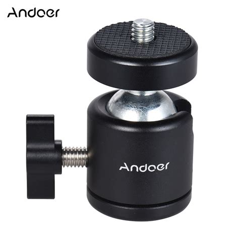 andoer mini tripod metal ball head adapter ballhead mount   screw  screw hole