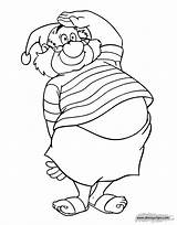 Smee Hook Captain Coloring Pages Disneyclips Template sketch template