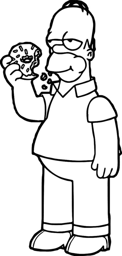 coloring pages homer simpson tabitharophendrix