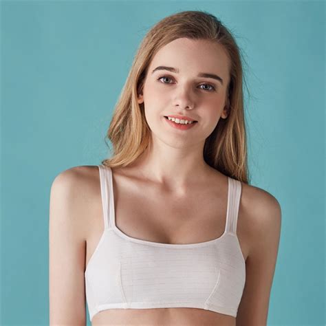 new soft girls bra cotton teenage underwear training bra for girls age