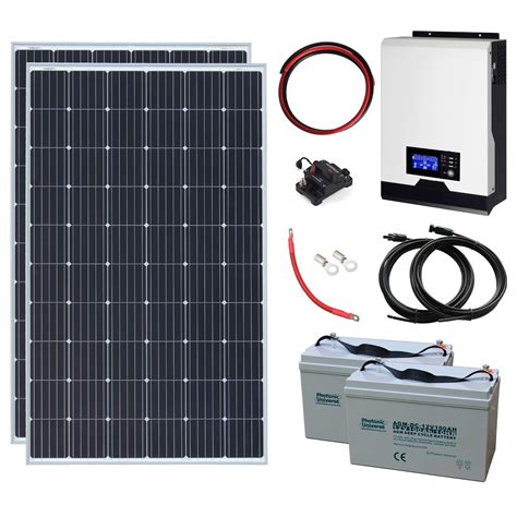 complete  grid solar power system     solar panels kw hybrid inverter