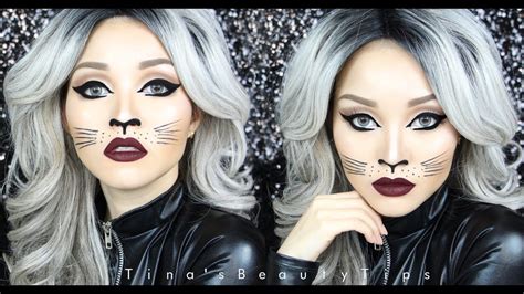 sexy halloween catwoman makeup tina sbeautytips youtube