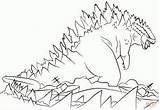 Coloring Godzilla Pages Printable Muto Related sketch template