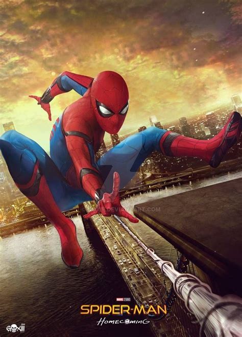 spider man homecoming poster by goxiii on deviantart amazing