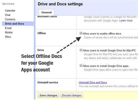 enable offline editing  google docs