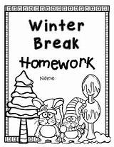 Winter Homework Break Vacation Packet Reading Log Preview sketch template