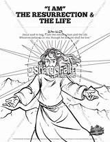 Coloring John Pages Resurrection Sunday Life School Am sketch template