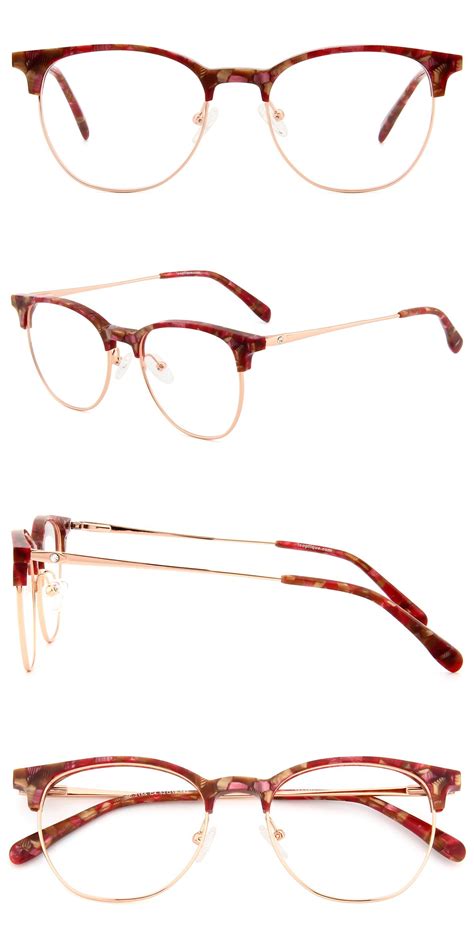 these retro browline rounded frames are made of durable metal