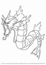 Pokemon Gyarados Coloring Pages Draw Drawing Printable Step Drawingtutorials101 Gyrados Tutorials Drawings Color Learn Print Anime Easy Sketch Tutorial sketch template