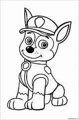 Coloring Police Dog Chase Getcolorings Pages Printable Print sketch template