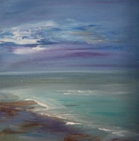 original acrylic seascape painting  sheri wilson hall houston