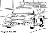 Peugeot Coloring Pages Coloriage 405 T16 Cars Trending Days Last sketch template