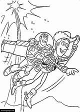 Buzz Woody Lightyear Drawing Flying Toy Story Getdrawings sketch template