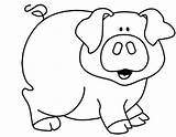 Cerdo Colorear Cerdito Cochino Pig Granja Domesticos Cerdos Sencillos Cerditos Marrano Facilisimo Maestra Animalitos Infantiles Desenho Fichas Porco Porquinhos Todo sketch template