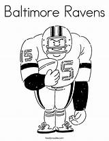 Coloring Ravens Baltimore Football Player Built California Usa sketch template