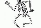 Skeleton Coloring Pages Coloring4free Dancing Category sketch template