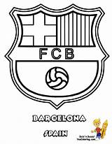 Coloring Barcelona Pages Soccer Logo Football Colouring Printable Jersey Real Madrid Kids Fifa Para Sheet Blank Teams Messi Futbol Players sketch template