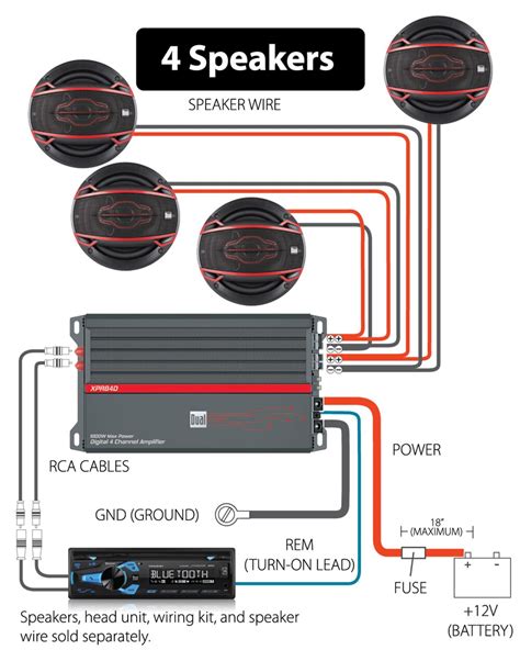 channel car amp wiring diagram sonic
