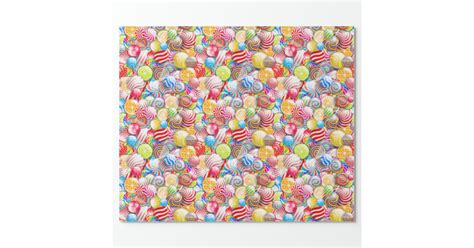 vintage birthday  christmas candy wrapping paper zazzle