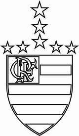 Flamengo Colorir Emblema Clube Regatas Emblemas Imagensemoldes sketch template