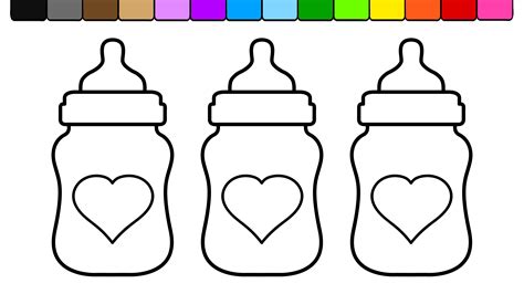 baby bottle coloring page baby bottles coloring pages baby bottle
