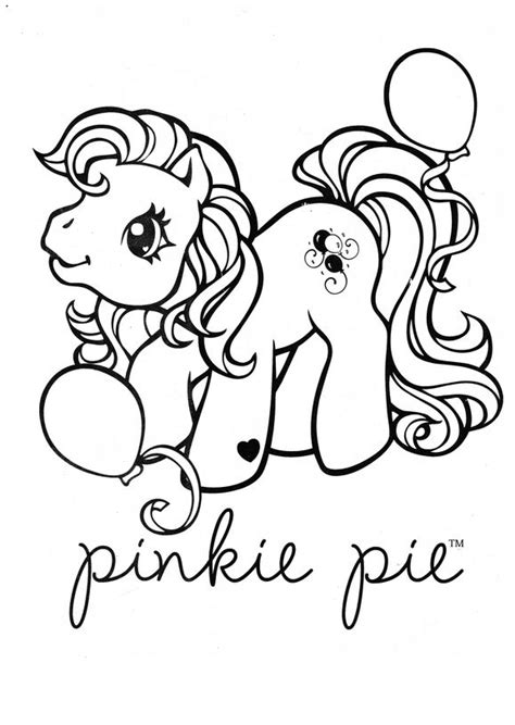 pony pinkie pie  unicorn coloring page   pony