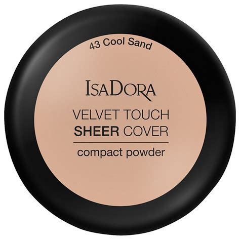 isadora velvet touch sheer cover compact powder puder kompakt spf    cool sand