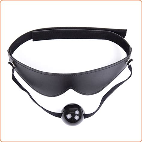 blindfold with ball gag velcro strap [mw x3578] 2 80 china sex