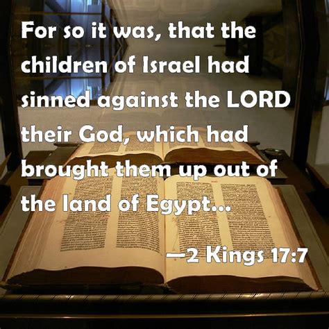 kings        children  israel  sinned   lord  god