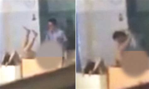 Chinese Tutor ‘caught On Camera Having Sex In A Classroom In Broad