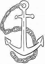 Anchor Coloring Pages Print sketch template