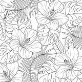 Coloring Pages Leaves Flower Leaf Tropical Mandala Adult Pattern Colouring Color Adults Therapy Feathers Choose Board sketch template