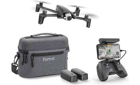 parrot anafi extended aerial drone bundle   camera  flight batteries controller