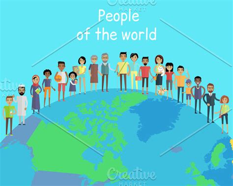 people   world custom designed illustrations creative market