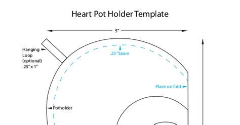 pot holder template  diy sewing pattern sewing tutorials