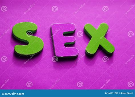 Sex Words In Wooden Letters On Pink Stock Image Image Of Free
