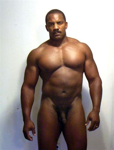 muscular black guy posing his meaty dick with a hand book hood tube