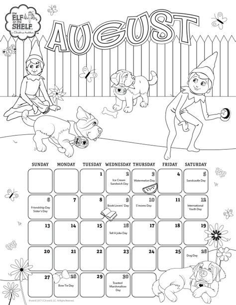 creative image  august coloring pages birijuscom