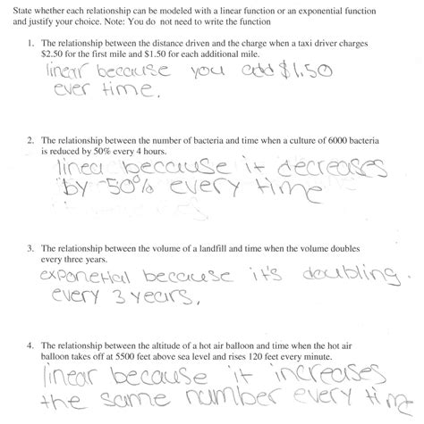 writing exponential equations worksheet worksheet  home