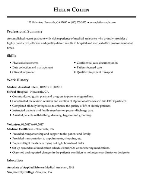 professional experience resume   letter templates