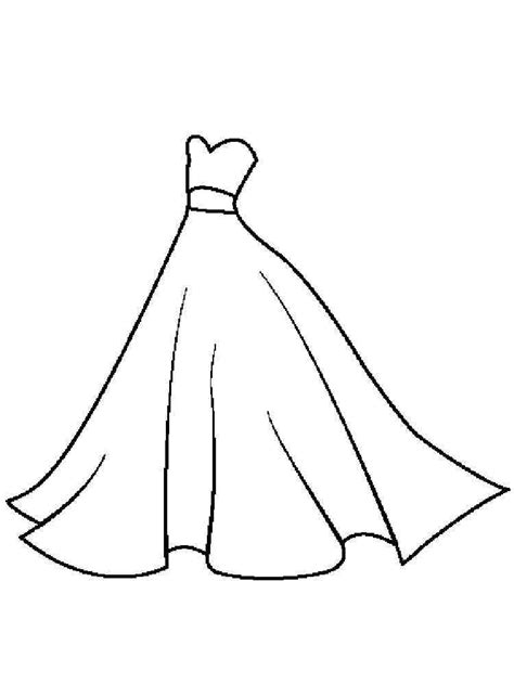 dress coloring pages  printable dress coloring pages