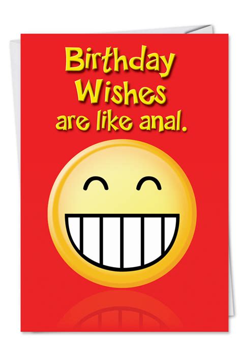 Wishes Like Anal Birthday Card And Nobleworkscards