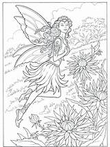 Coloring Pages Printable Fairy Fairies Getdrawings Adults Dark sketch template