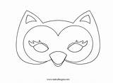 Maschere Gufo Animali Masky Maschera Carnevale Tuttodisegni Carnaval Batgirl Salvato Artigianato Manualidades sketch template