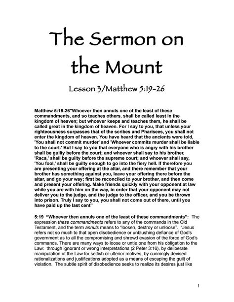 sermon   mountmatthew  commentary  mark dunagan issuu