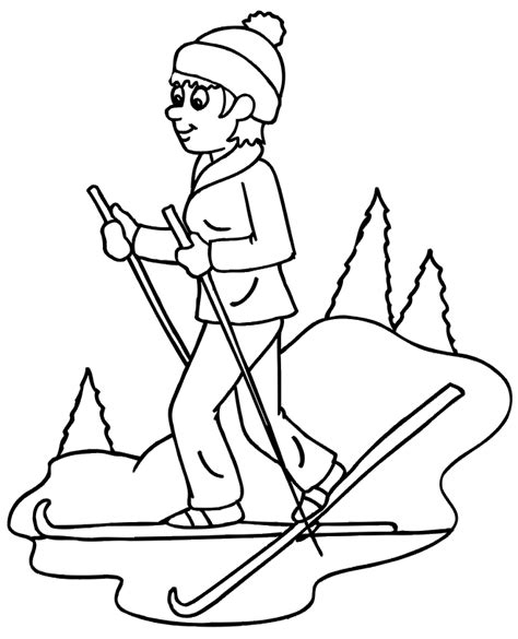 skiing coloring page az coloring pages coloring pages sports