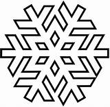 Snowflake Coloring Pages Drawing Kids Simple Clipart Snowflakes Snow Clip Stencil Flake Printable Shape Print Frozen Christmas Colouring Color Sheet sketch template