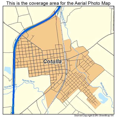 aerial photography map  cotulla tx texas