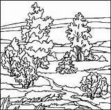 Landschaften Coloring Pages Landscapes Landschaft Malvorlagen Deer Book Baum Print Hunting sketch template